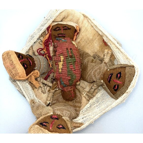 Chancay Pre-Columbian Textile Doll Antique Birth Scene New Mom Strong Fem Power - Picture 3 of 16